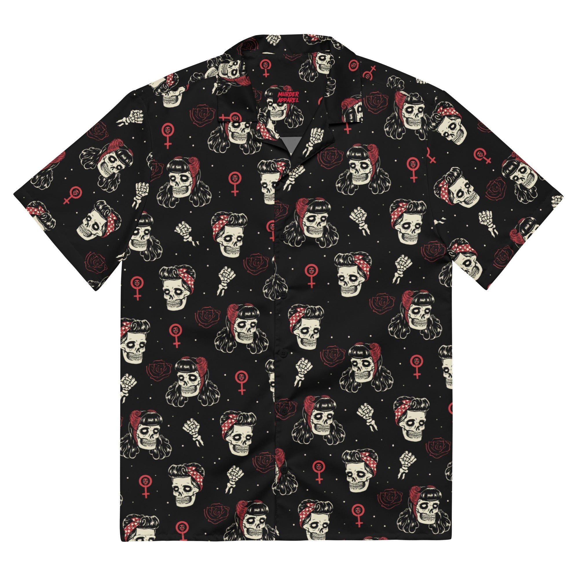 Murder Apparel Undead Rosie Riveter Button-up Shirt