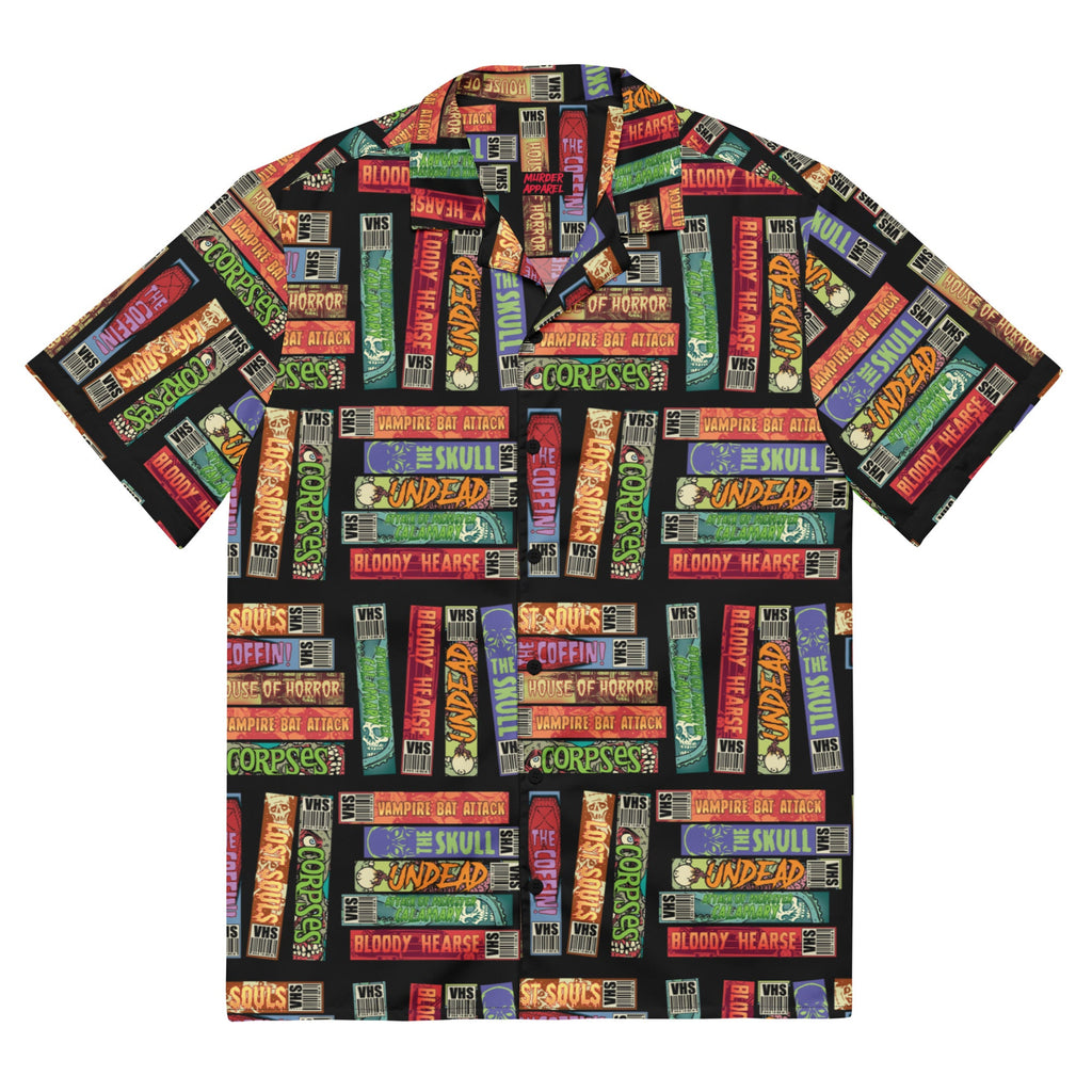 Murder Apparel Vintage Horror VHS Button-up Shirt