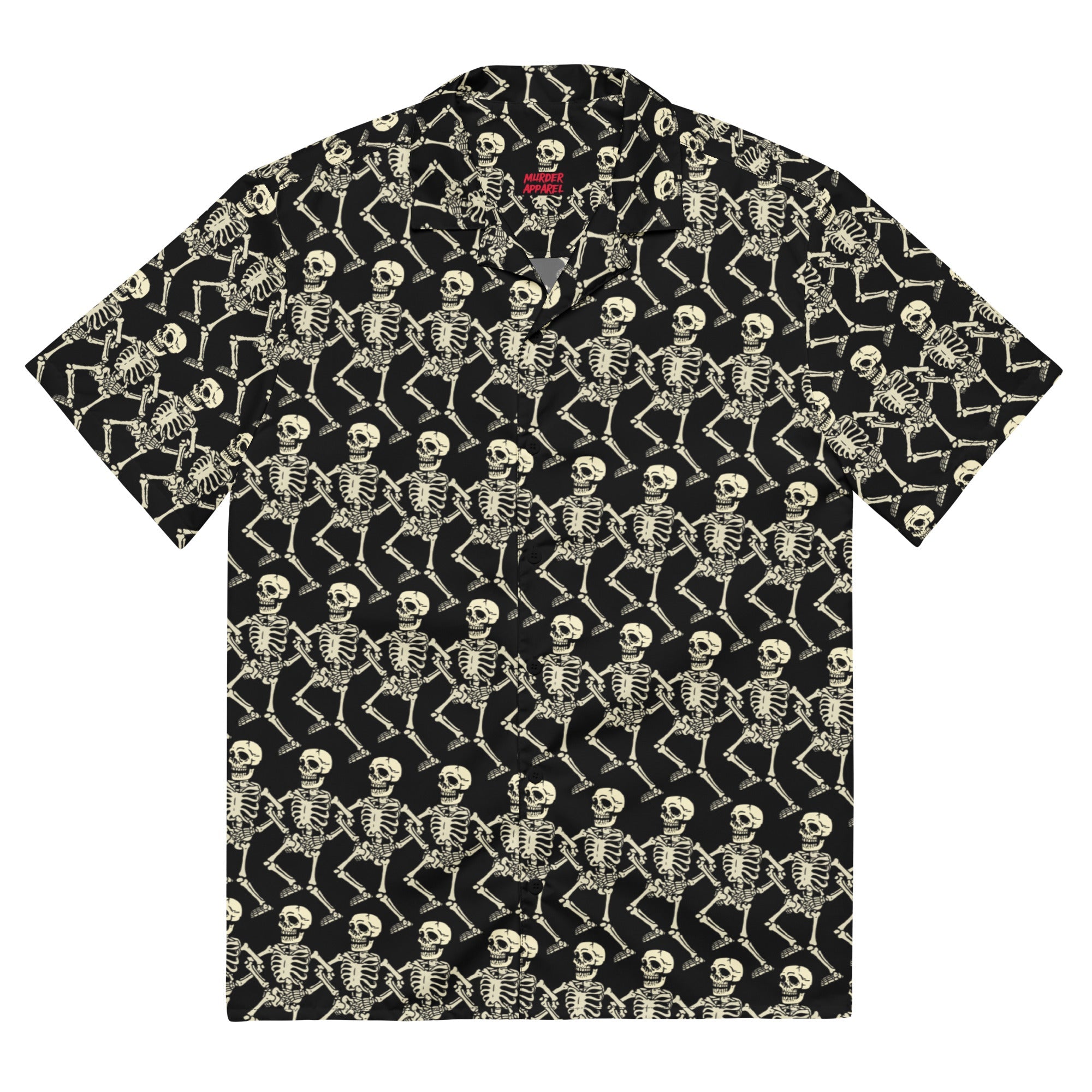 Murder Apparel Dancing Skeletons Button-up Shirt