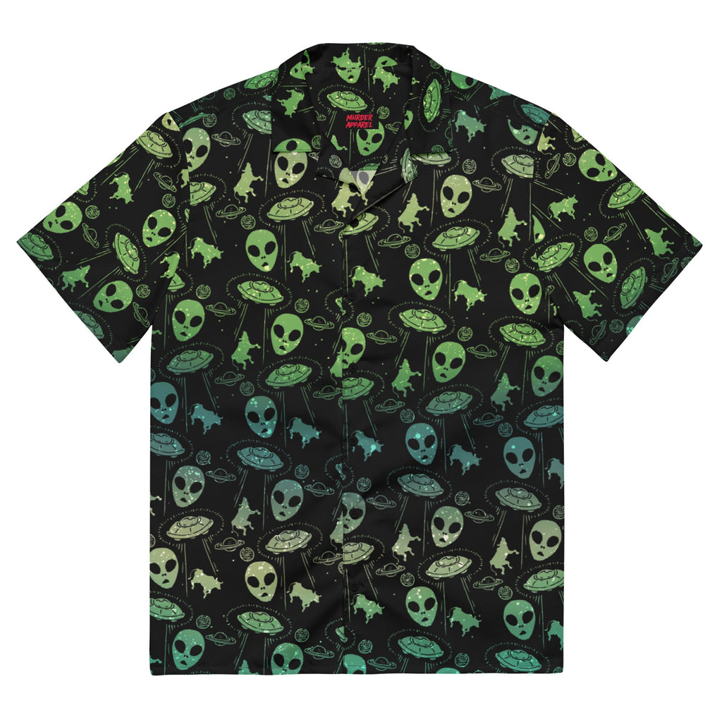 Murder Apparel Aliens And UFOs Button-Up Shirt
