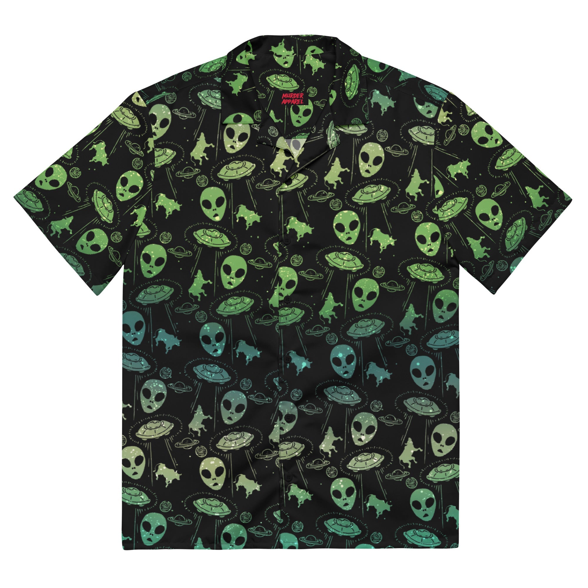 Murder Apparel Aliens And UFOs Button-Up Shirt