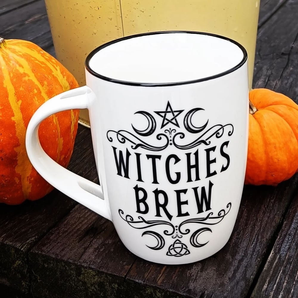 Alchemy Gothic Witches Brew China Mug Spoon Set ALMUG16