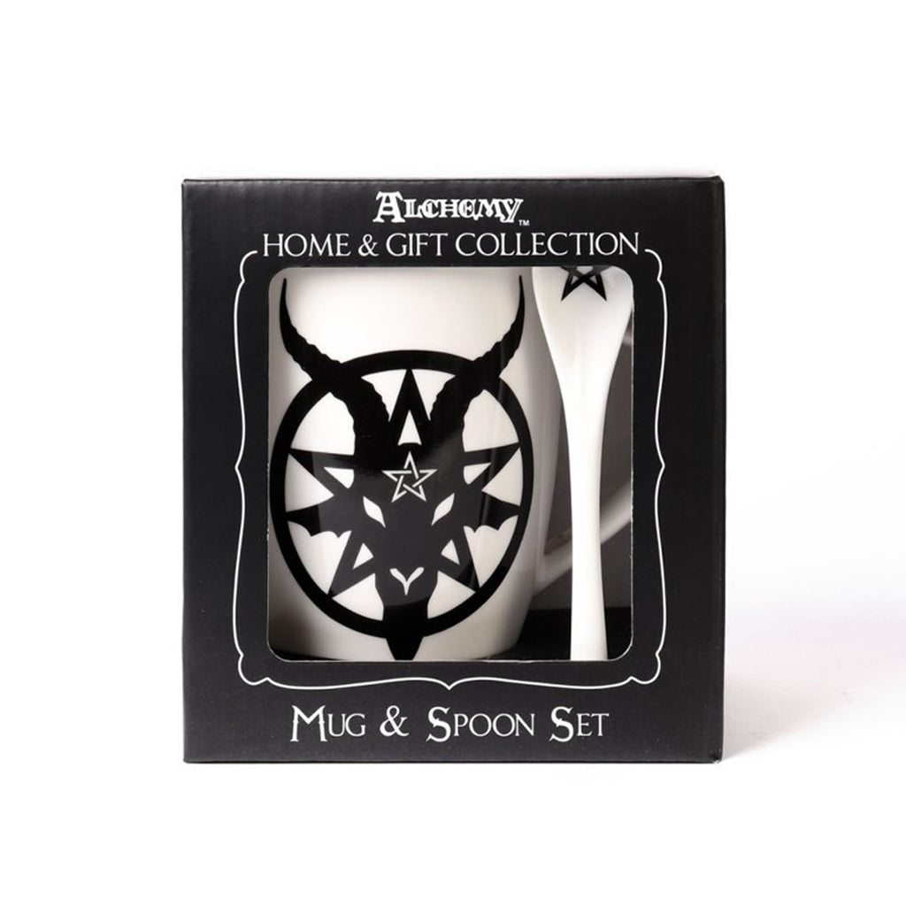 Alchemy Gothic Baphomet Coffee Mug Spoon ALMUG23