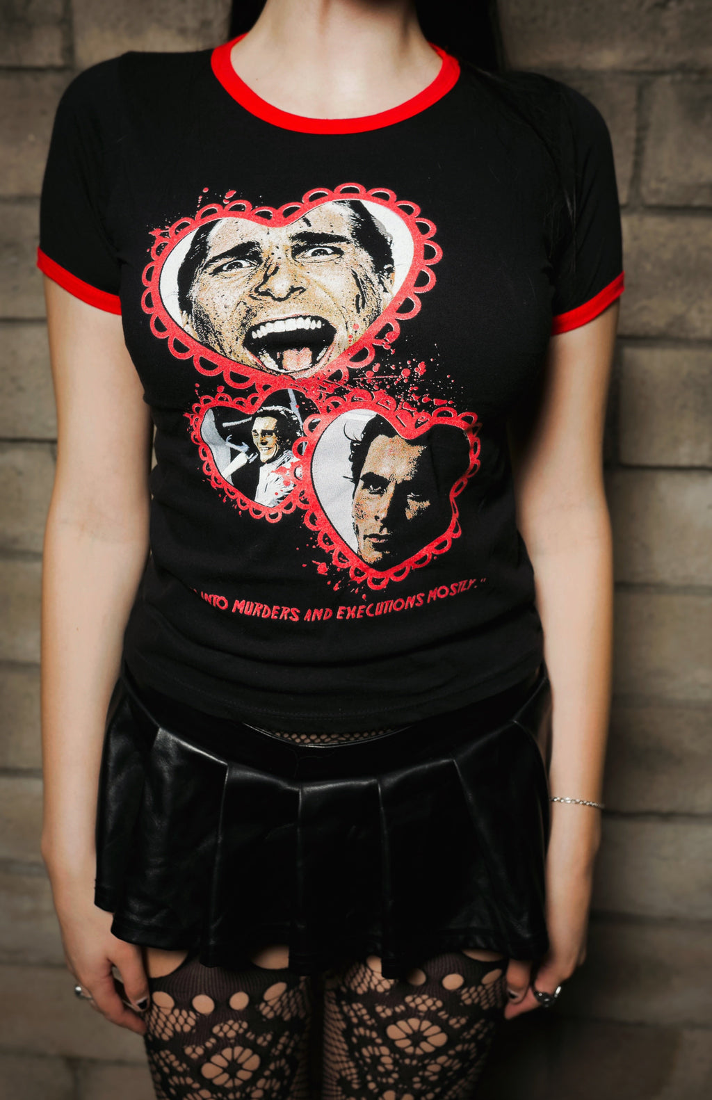Vera's Eyecandy American Psycho Ringer Tee