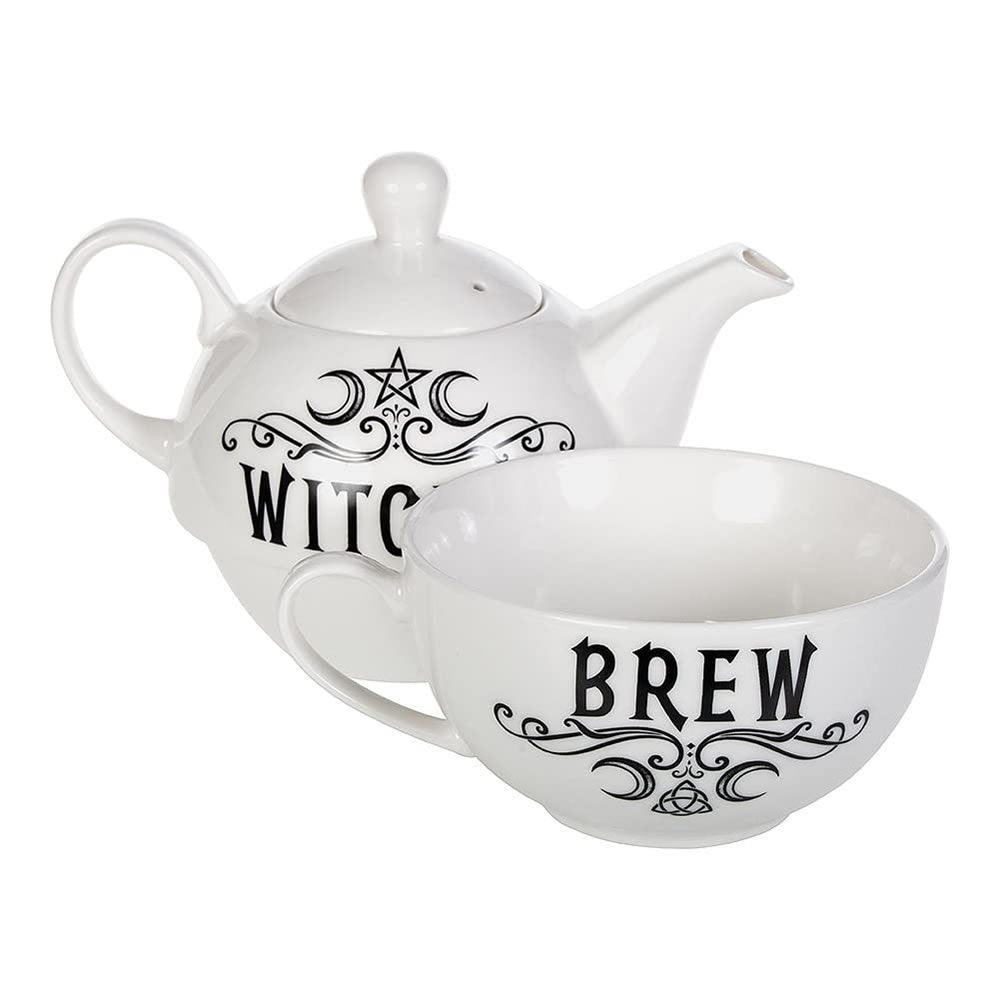 Alchemy Gothic Tea For One Set Witches Brew ATS3