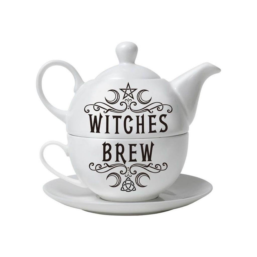 Alchemy Gothic Tea For One Set Witches Brew ATS3