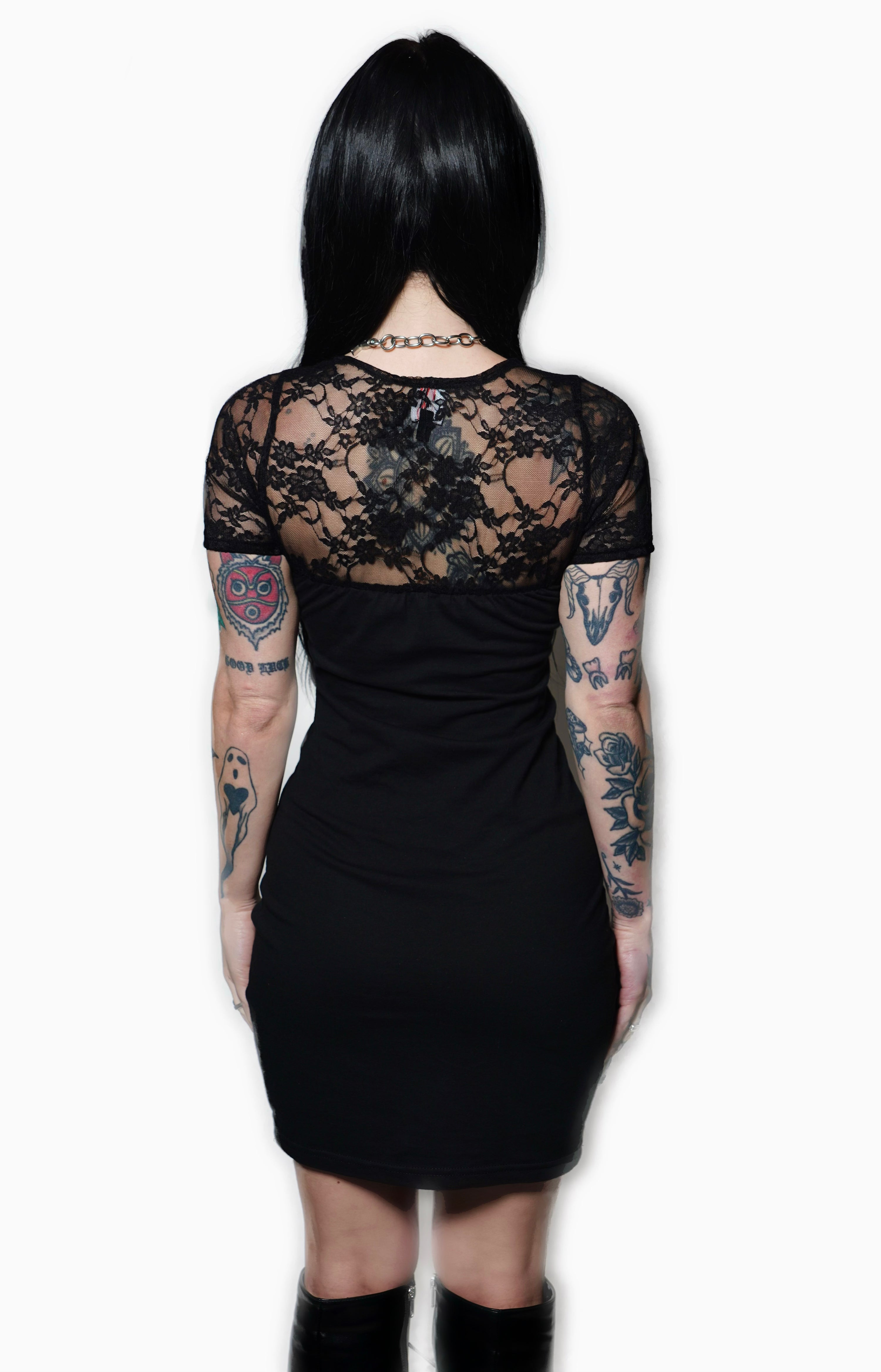 Vera's Eyecandy Halloween Lace Horror Dress