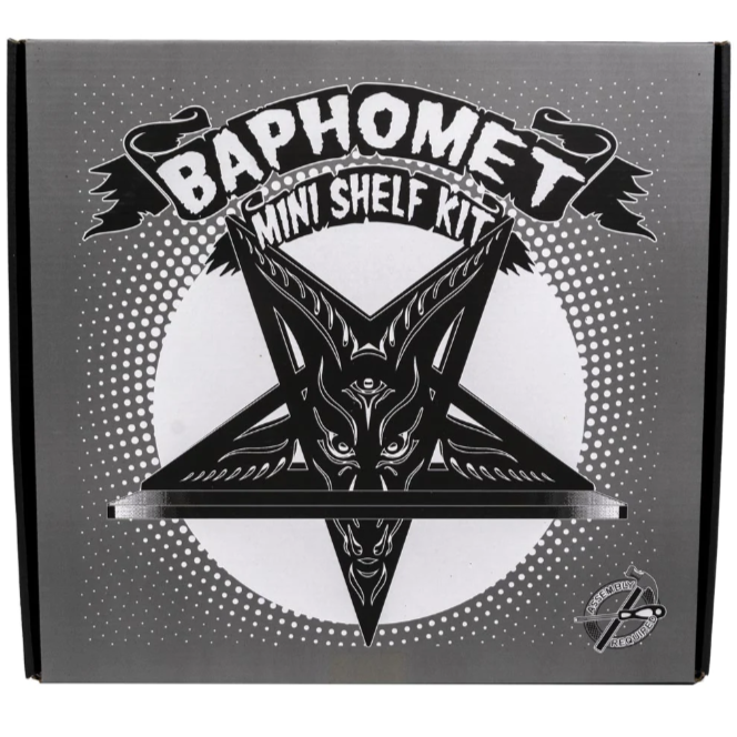 Kreepsville 666 Baphomet Black Wall Shelf