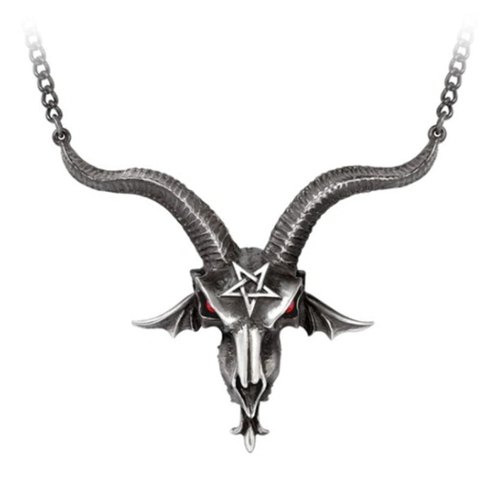 Hades + Alchemy BAPHOMETICA Black Mid Calf Boots 5" Heel