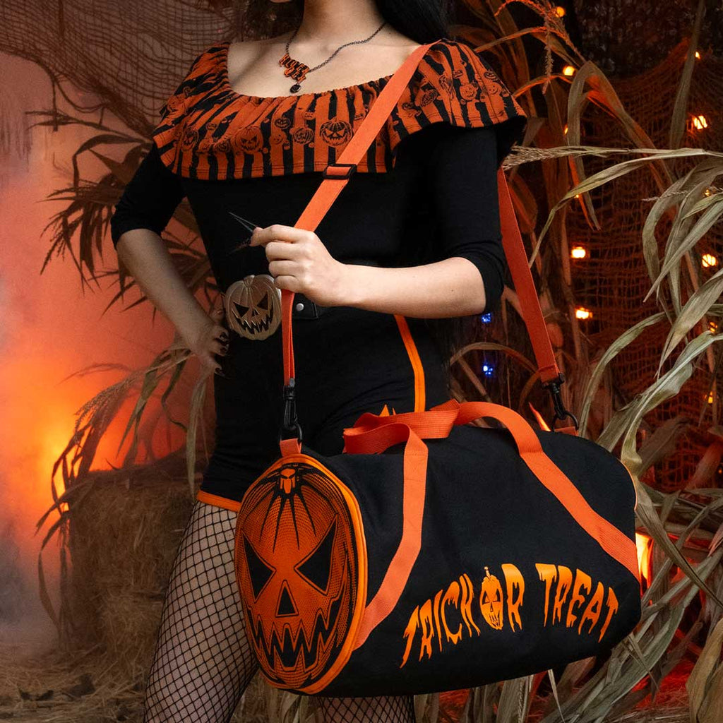 Kreepsville 666 Pumpkin Trick or Treat Duffle Bag