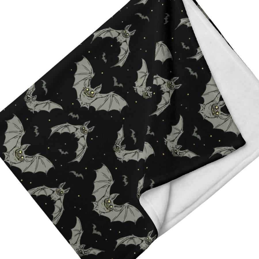 Murder Apparel Bats Throw Blanket