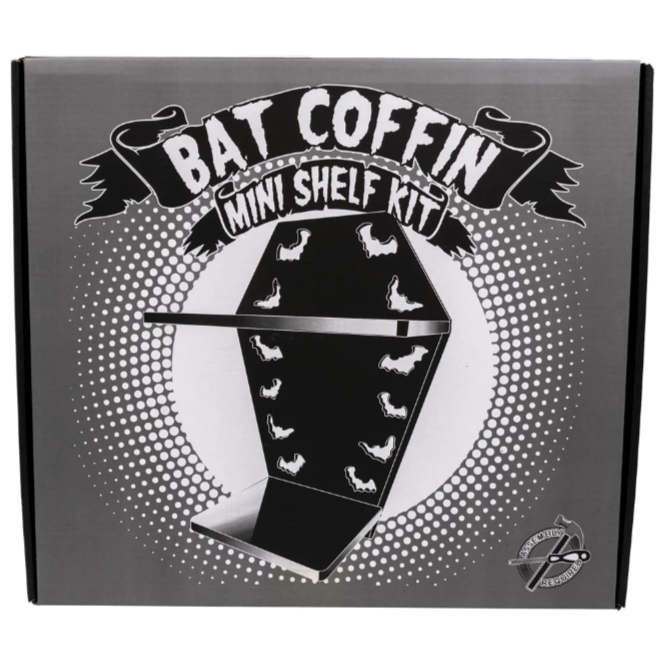 Kreepsville 666 Coffin Bats Black Wall Shelf
