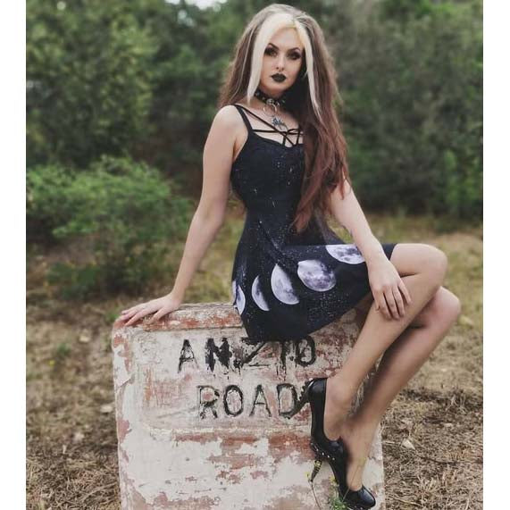 Hades TALON Black Spiked Stud 5" High Spinal Heels Peep Toe