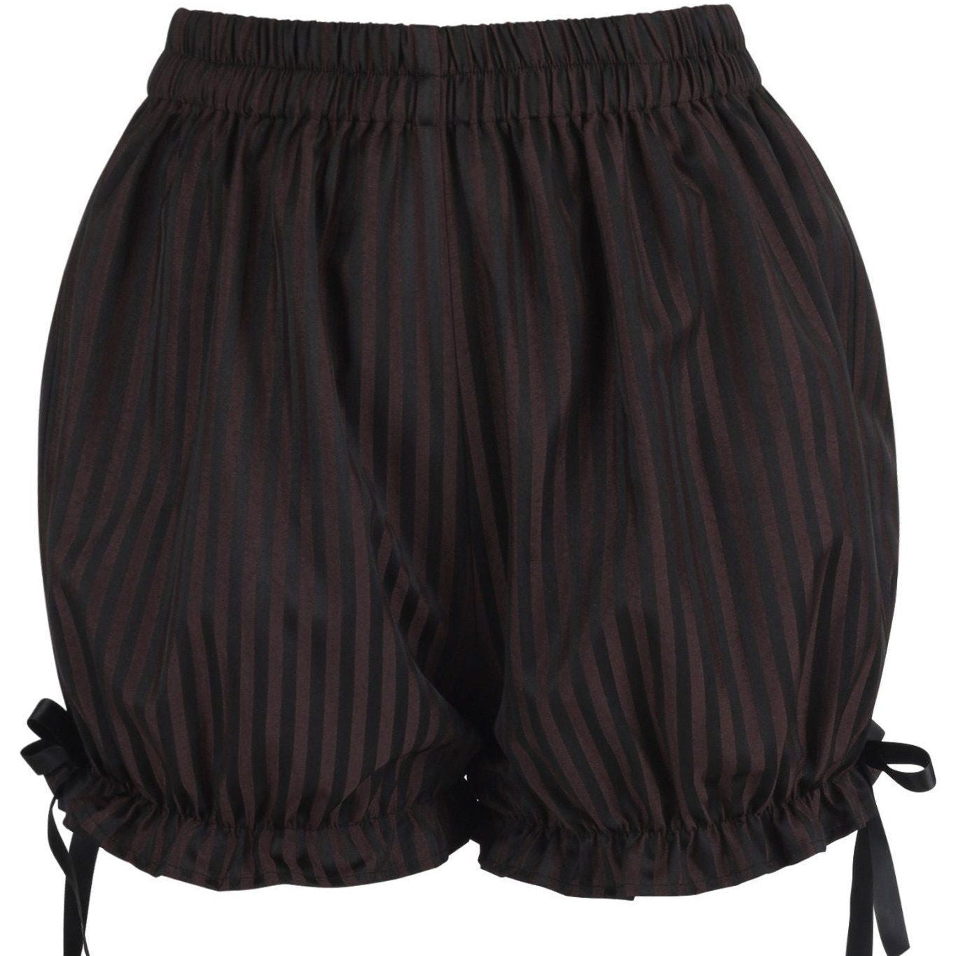Black/Brown Stripe Brocade Bloomers - Daisy Corsets