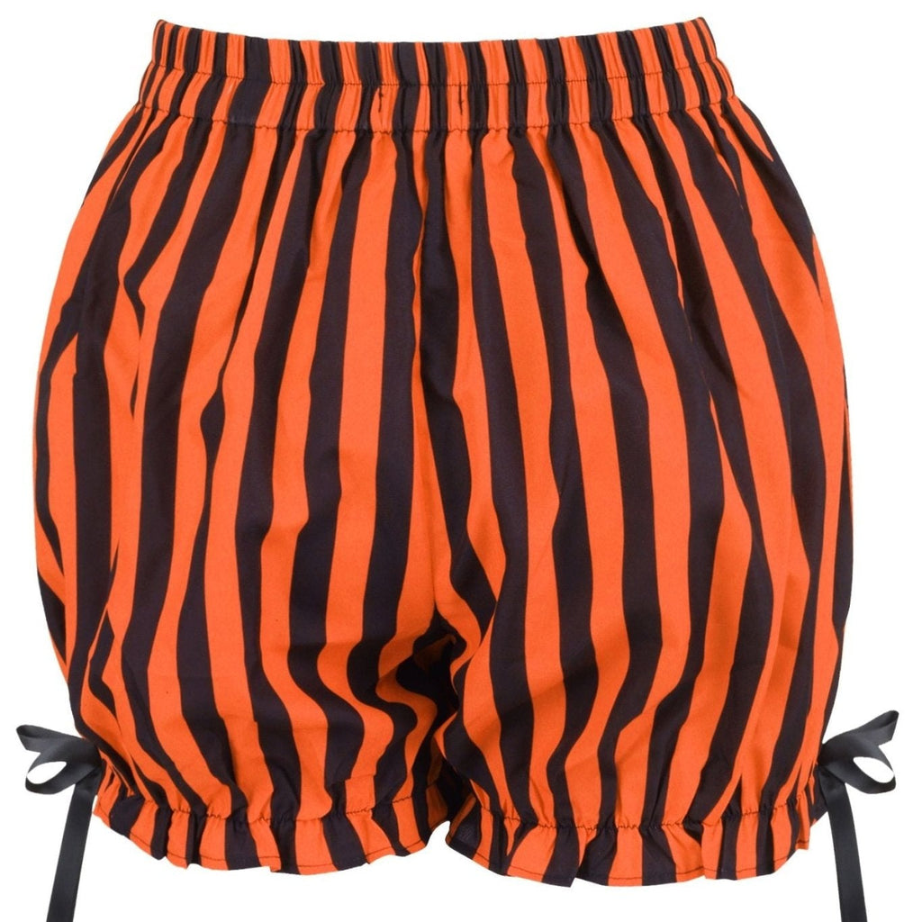 Black/Orange Striped Bloomers - Daisy Corsets
