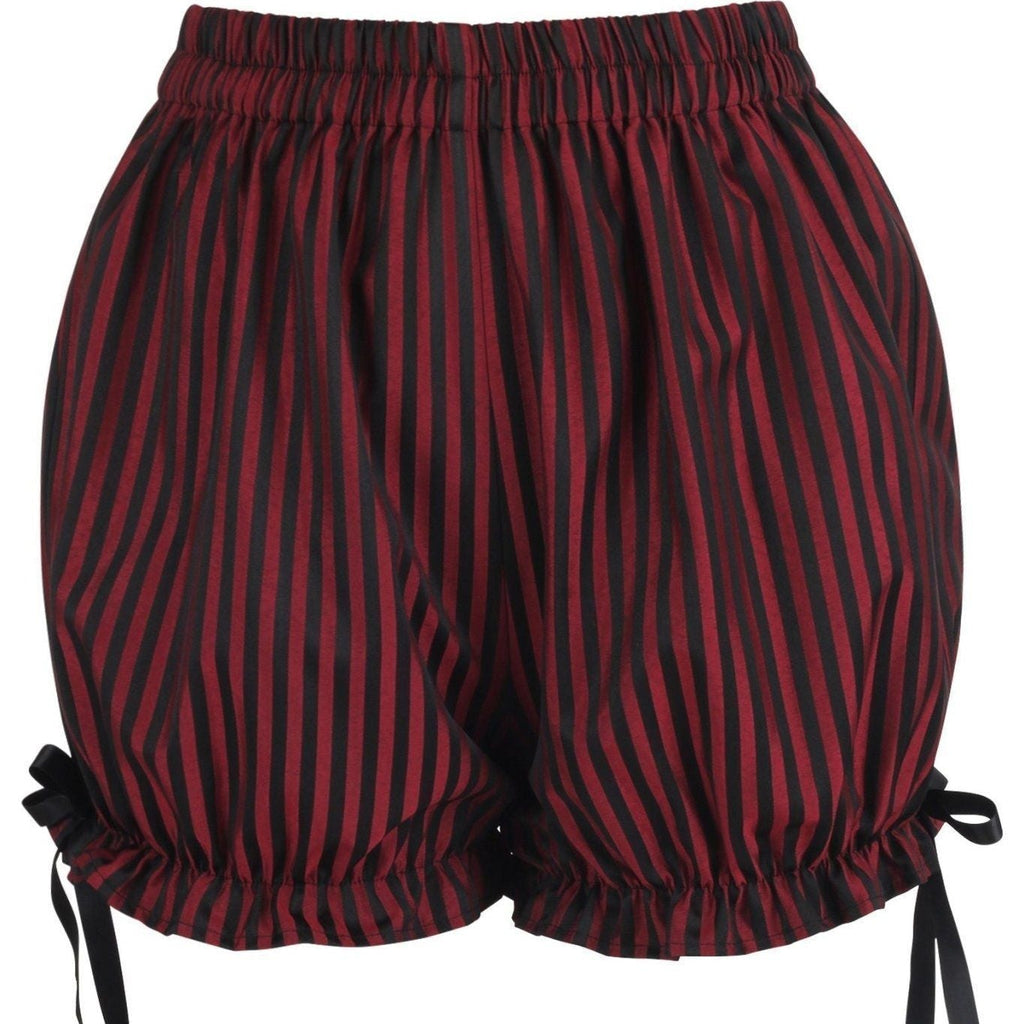 Black/Red Stripe Brocade Bloomers - Daisy Corsets