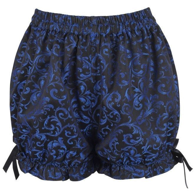 Blue/Black Brocade Bloomers - Daisy Corsets