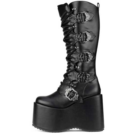 Hades BODIL Black Knee High 5" Platform Boots 6-12