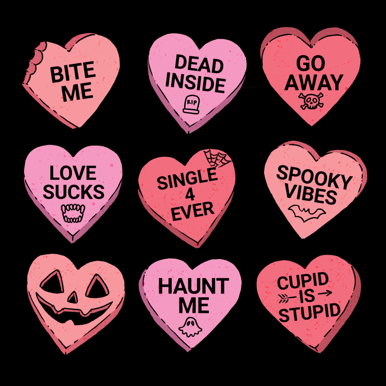 Murder Apparel Gothic Candy Hearts T-shirt