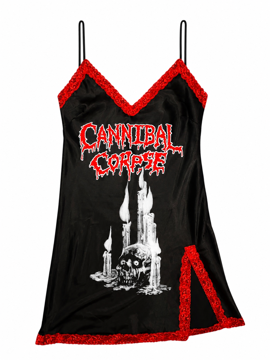 Vera's Eyecandy Cannibal Corpse Band Mini Slip Dress
