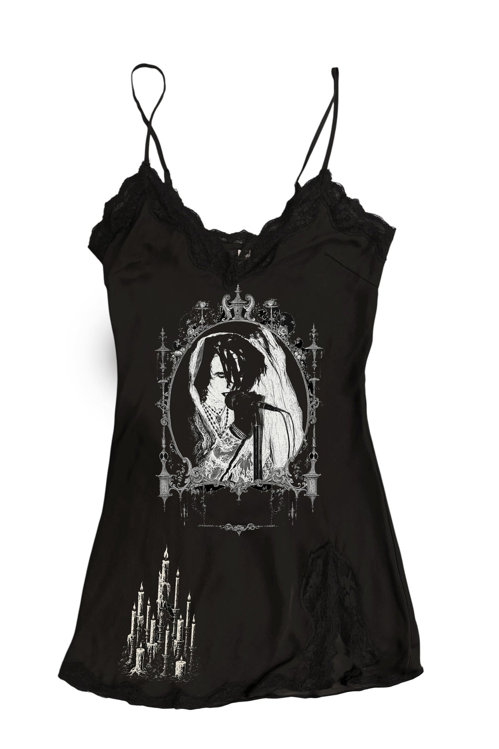 Vera's Eyecandy Rozz Christian Death Mini Slip Metal Dress