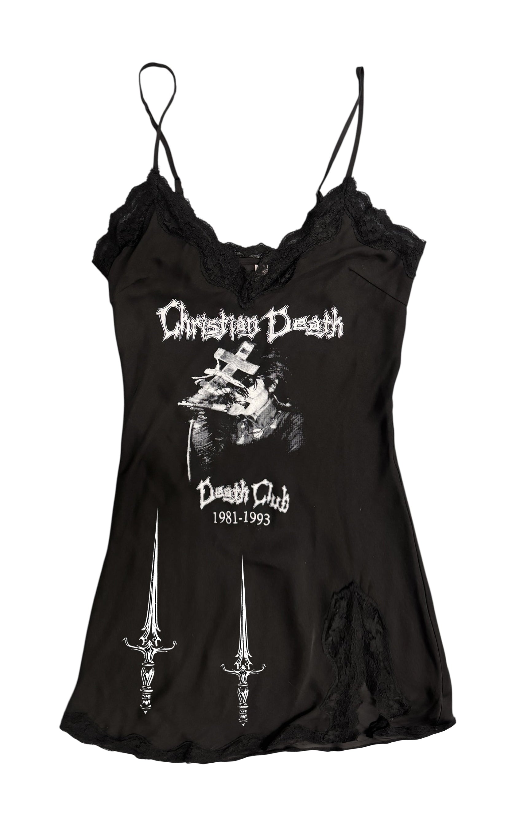 Vera's Eyecandy Christian Death Mini Slip Metal Dress