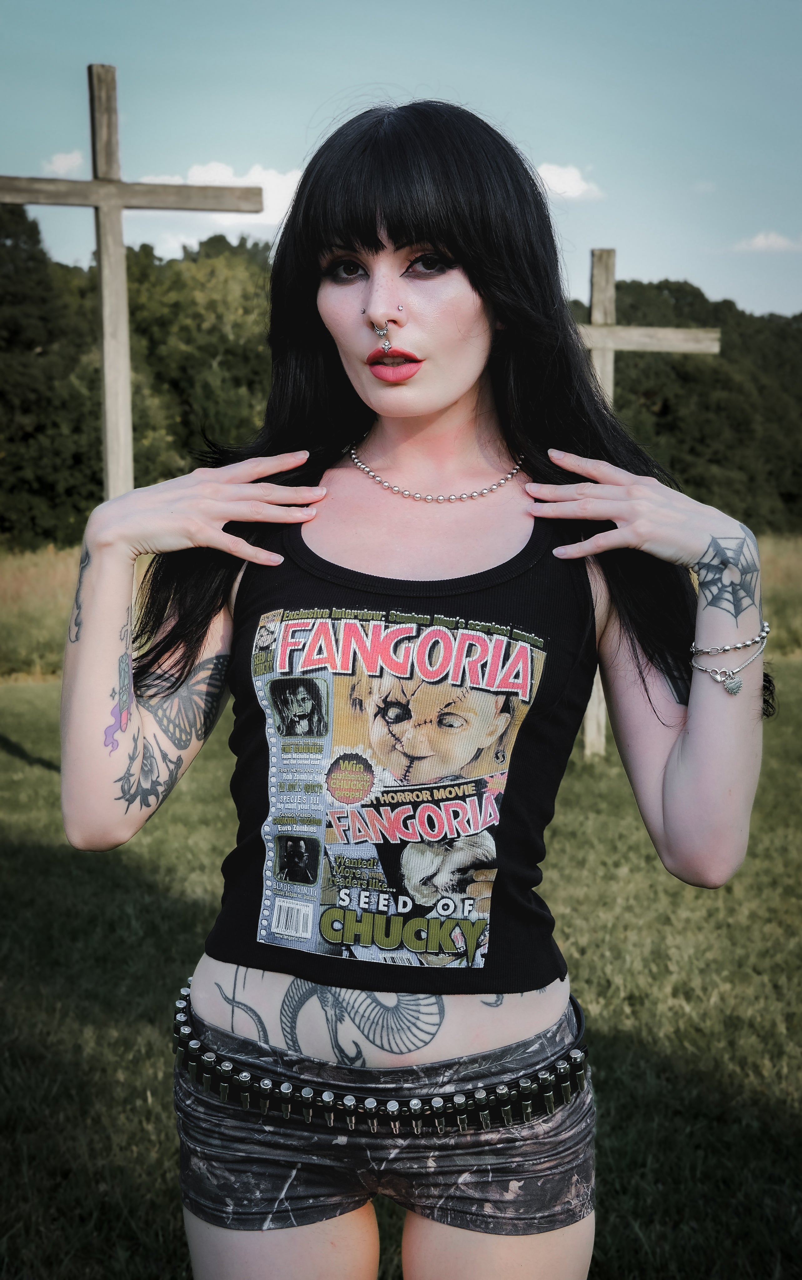 Vera's Eyecandy Chucky X Fangoria Ribbed Tank Top
