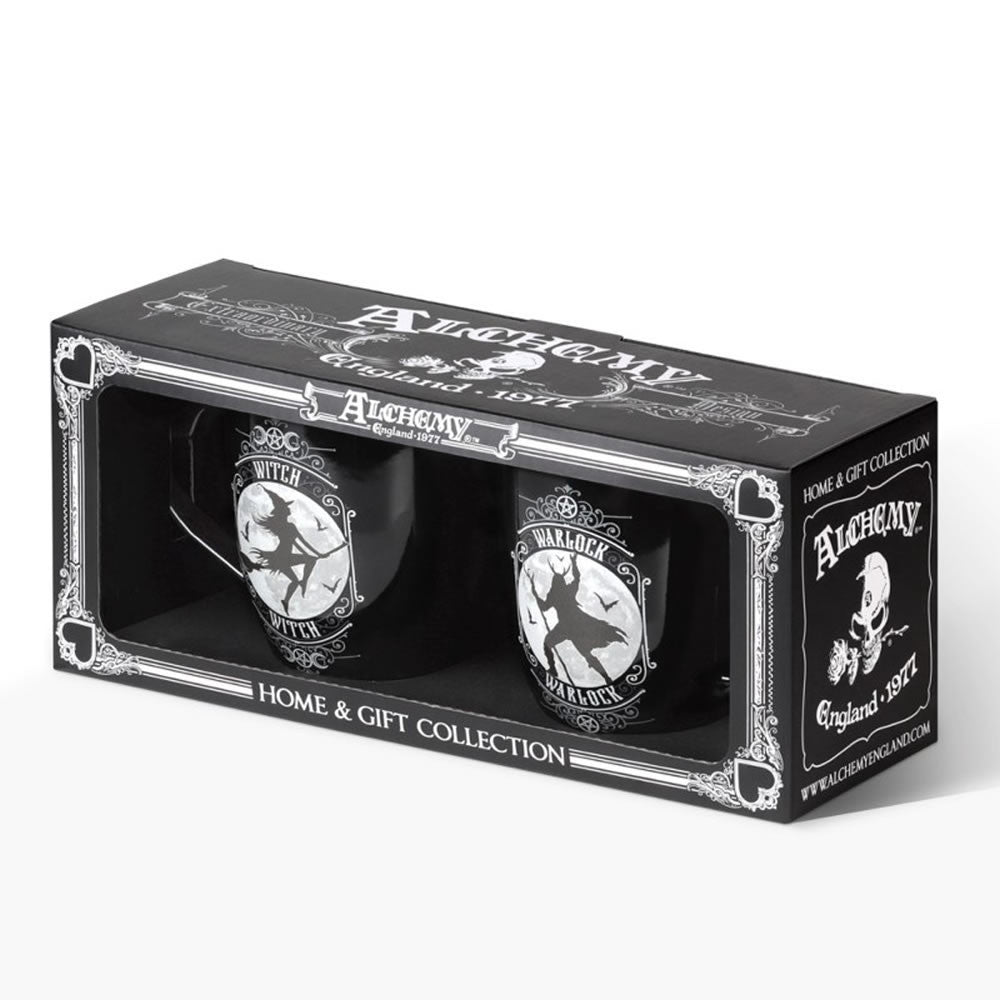 Alchemy Gothic Witch + Warlock Couples Mug Set CM1