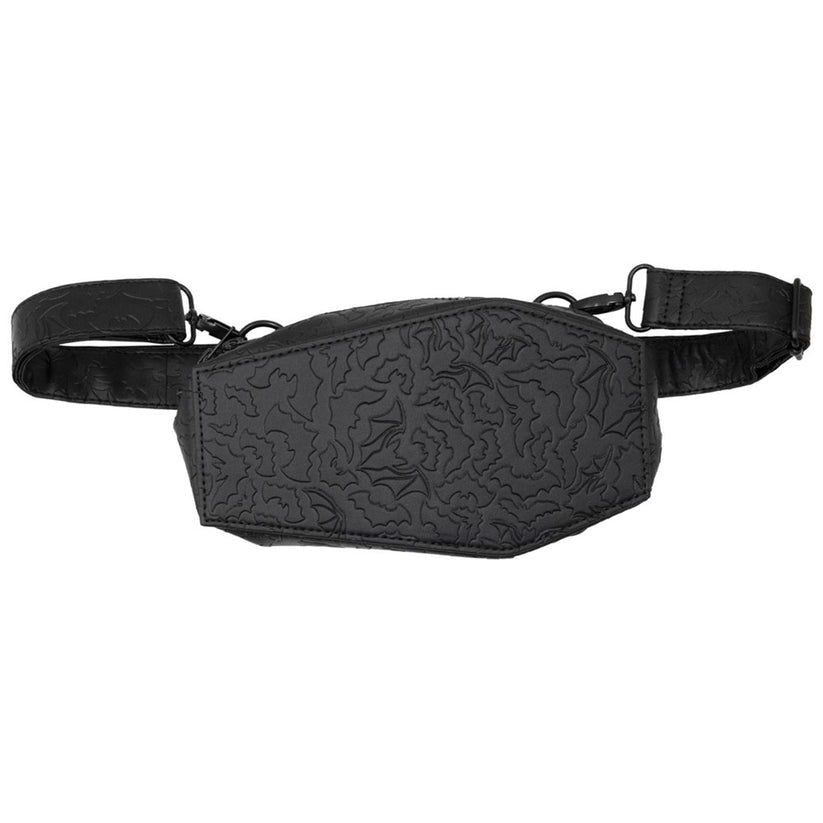 Kreepsville 666 Coffin Hip Pouch Embossed Bats