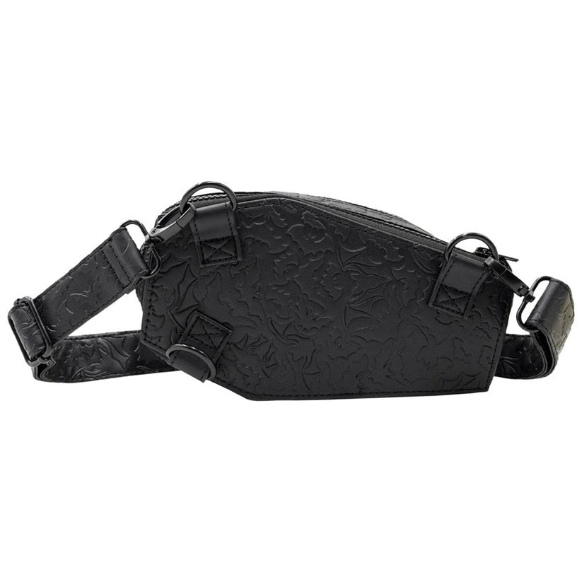 Kreepsville 666 Coffin Hip Pouch Embossed Bats
