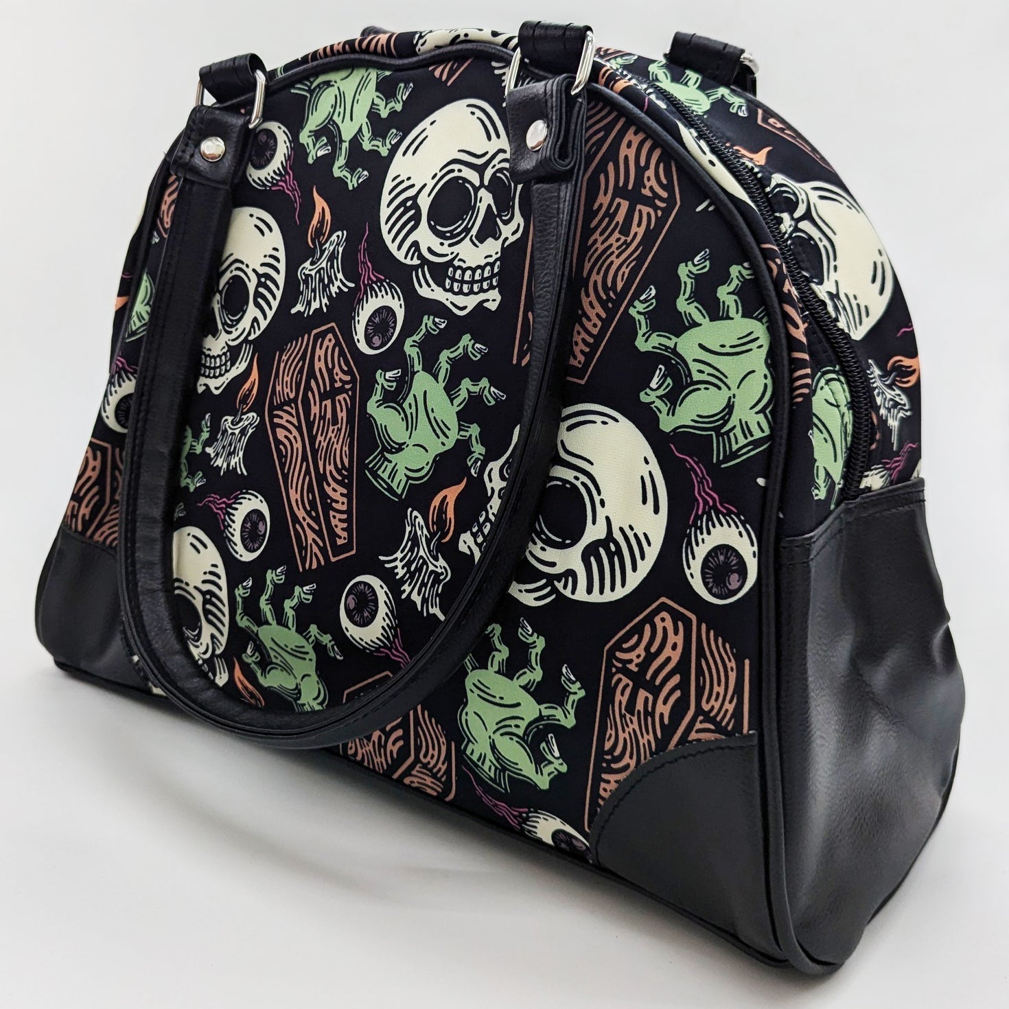 Original Underground Coffins and Skulls Purse