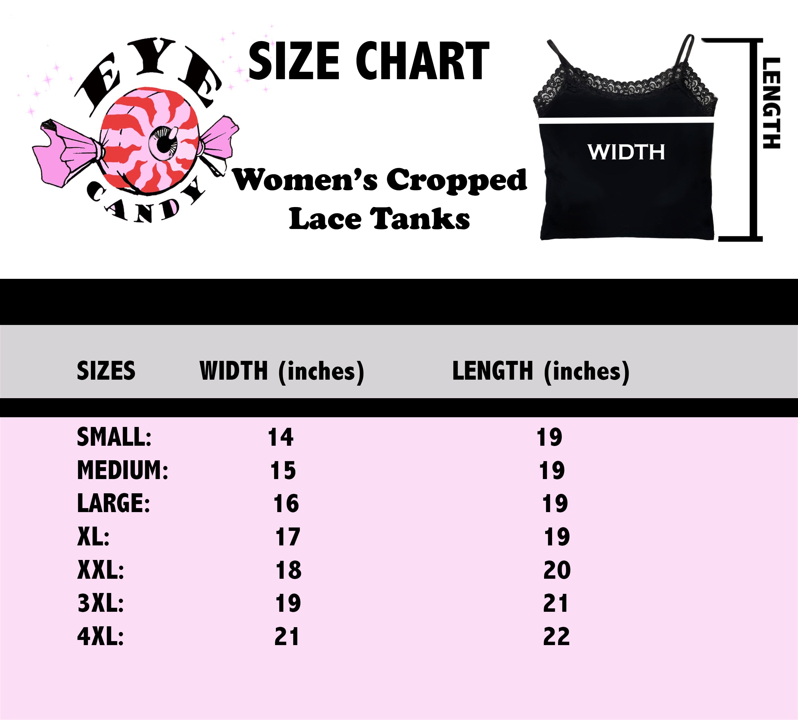 Vera's Eyecandy Wanna Play Cropped Lace Horror Tank Top