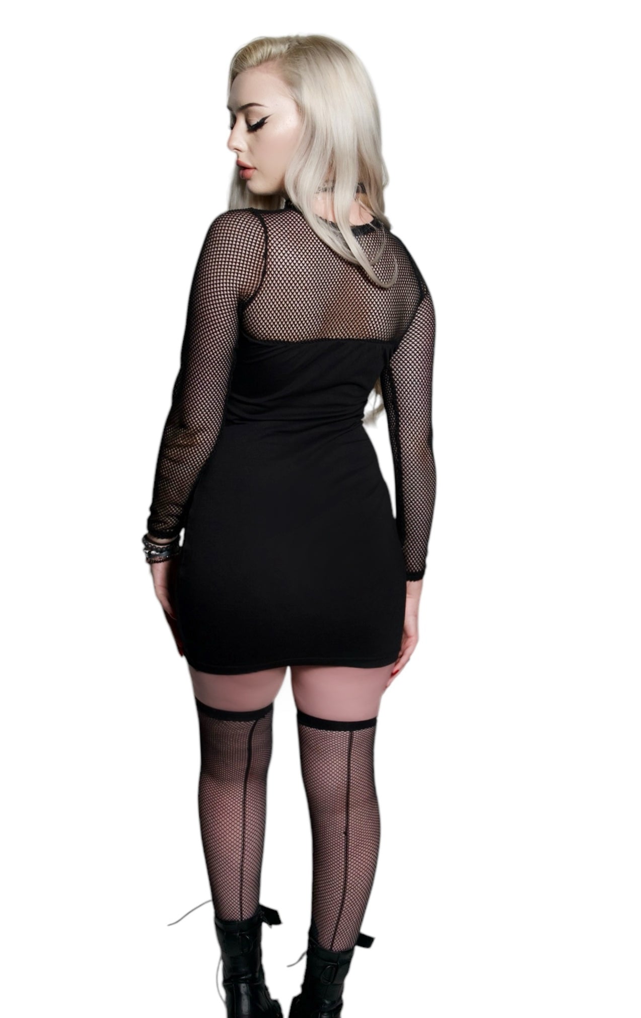 Vera's Eyecandy The Crow Fishnet Dress