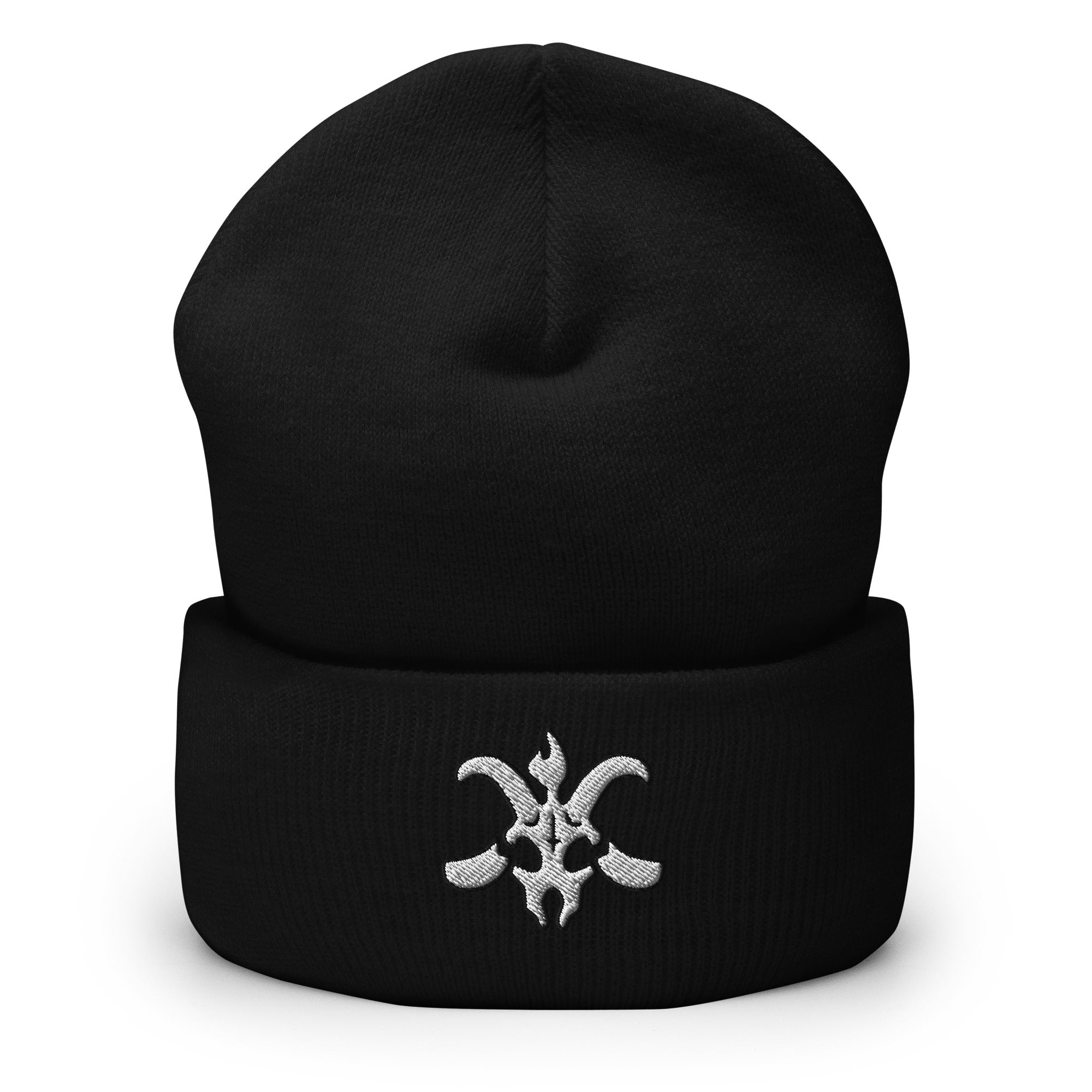 Murder Apparel Baphomet Embroidered Black Beanie