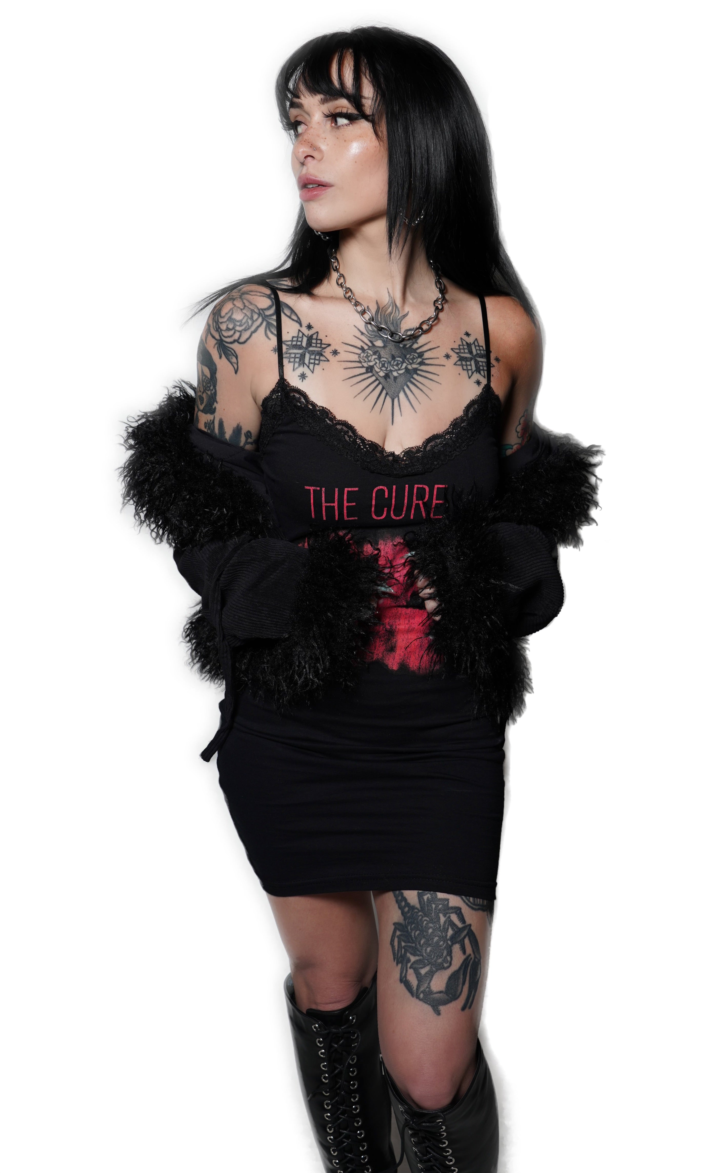 Vera's Eyecandy The Cure Pornography Lace Strap Dress