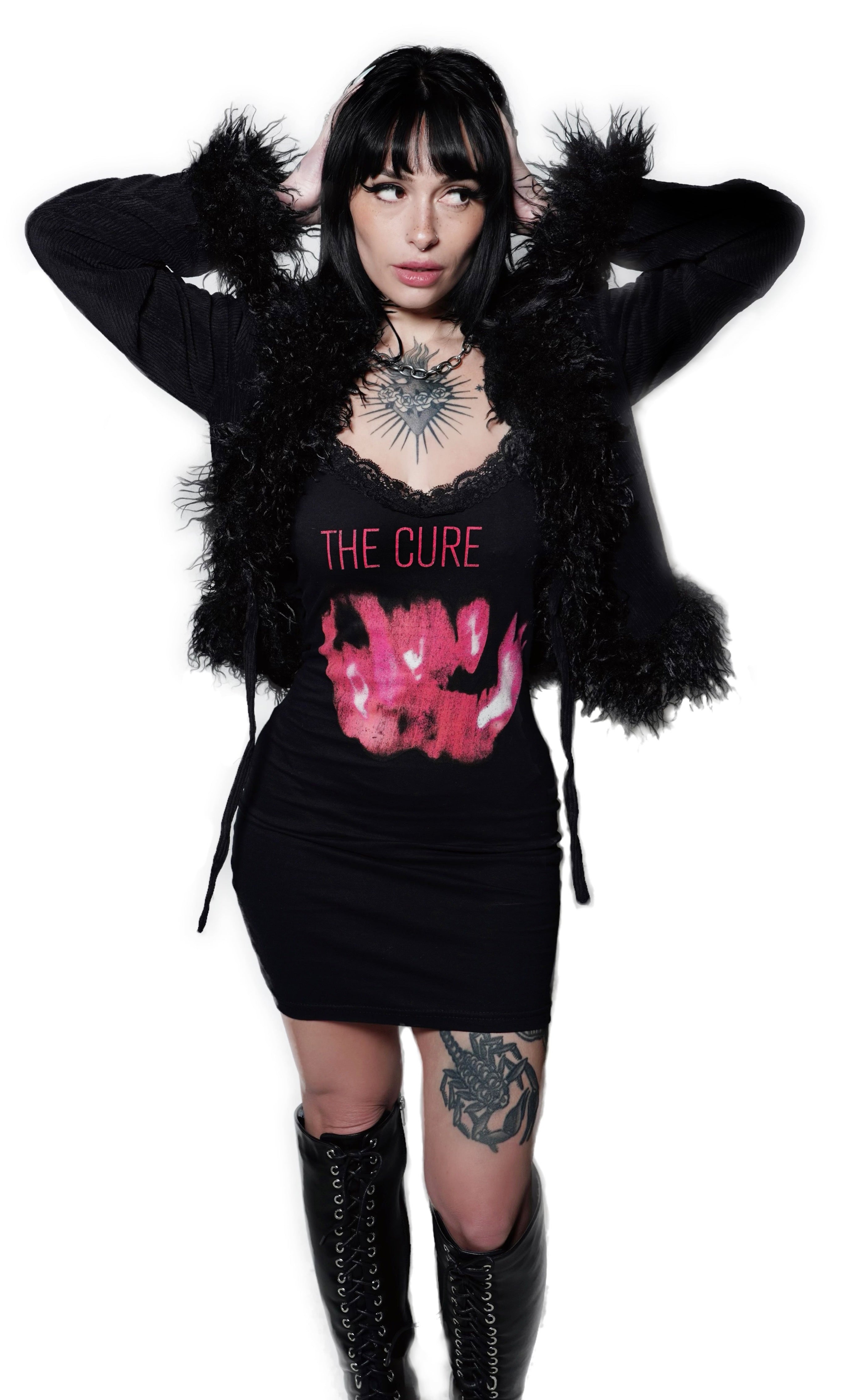 Vera's Eyecandy The Cure Pornography Lace Strap Dress