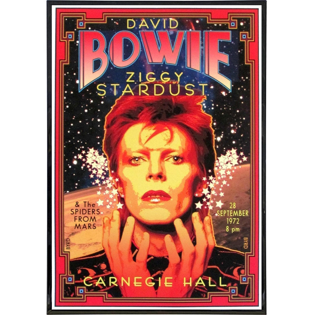 David Bowie Ziggy Stardust Show Vintage Concert Poster Print
