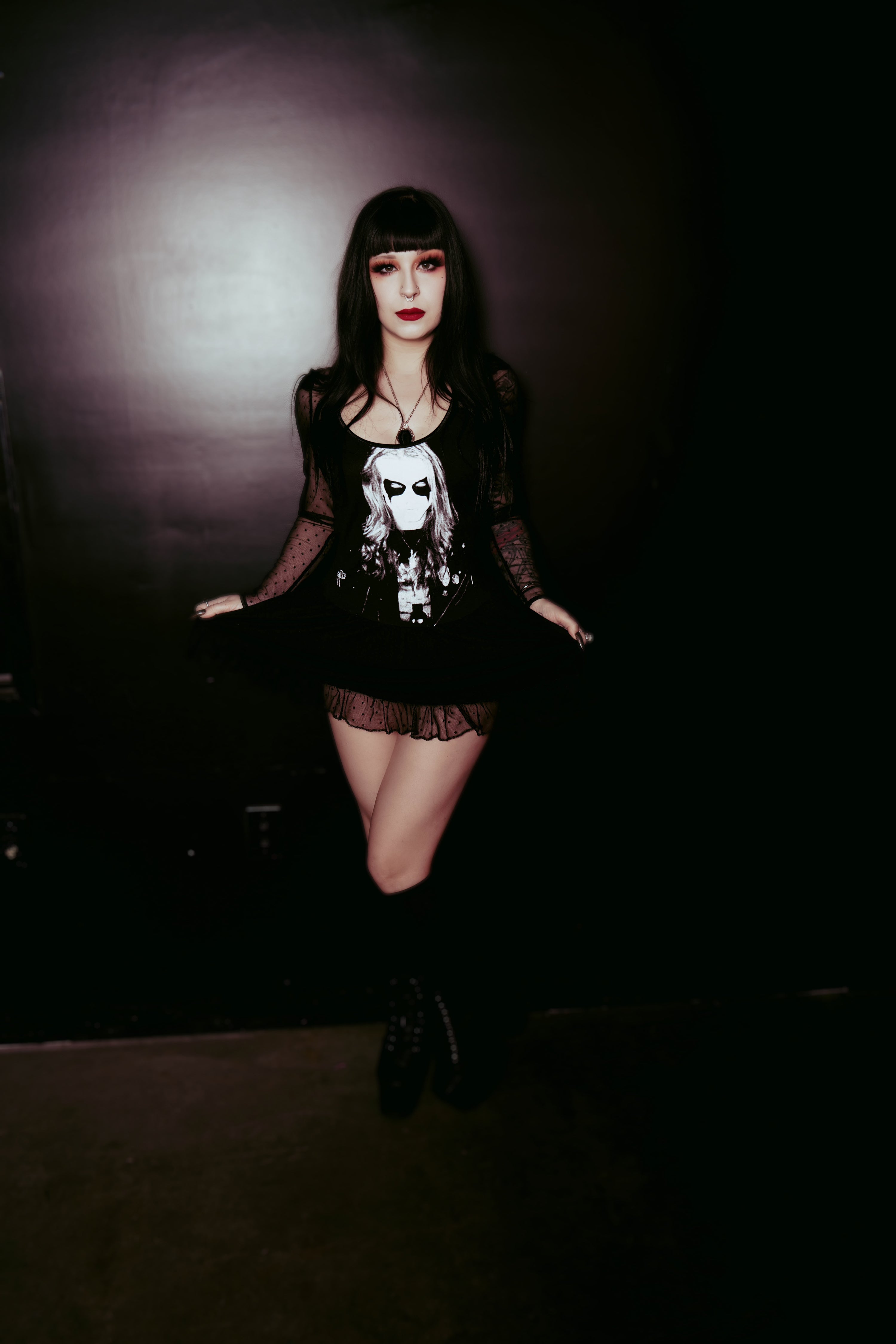 Vera's Eyecandy Dead Ballerina Metal Band Dress