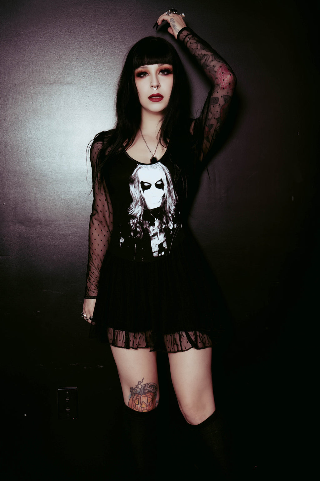 Vera's Eyecandy Dead Ballerina Metal Band Dress
