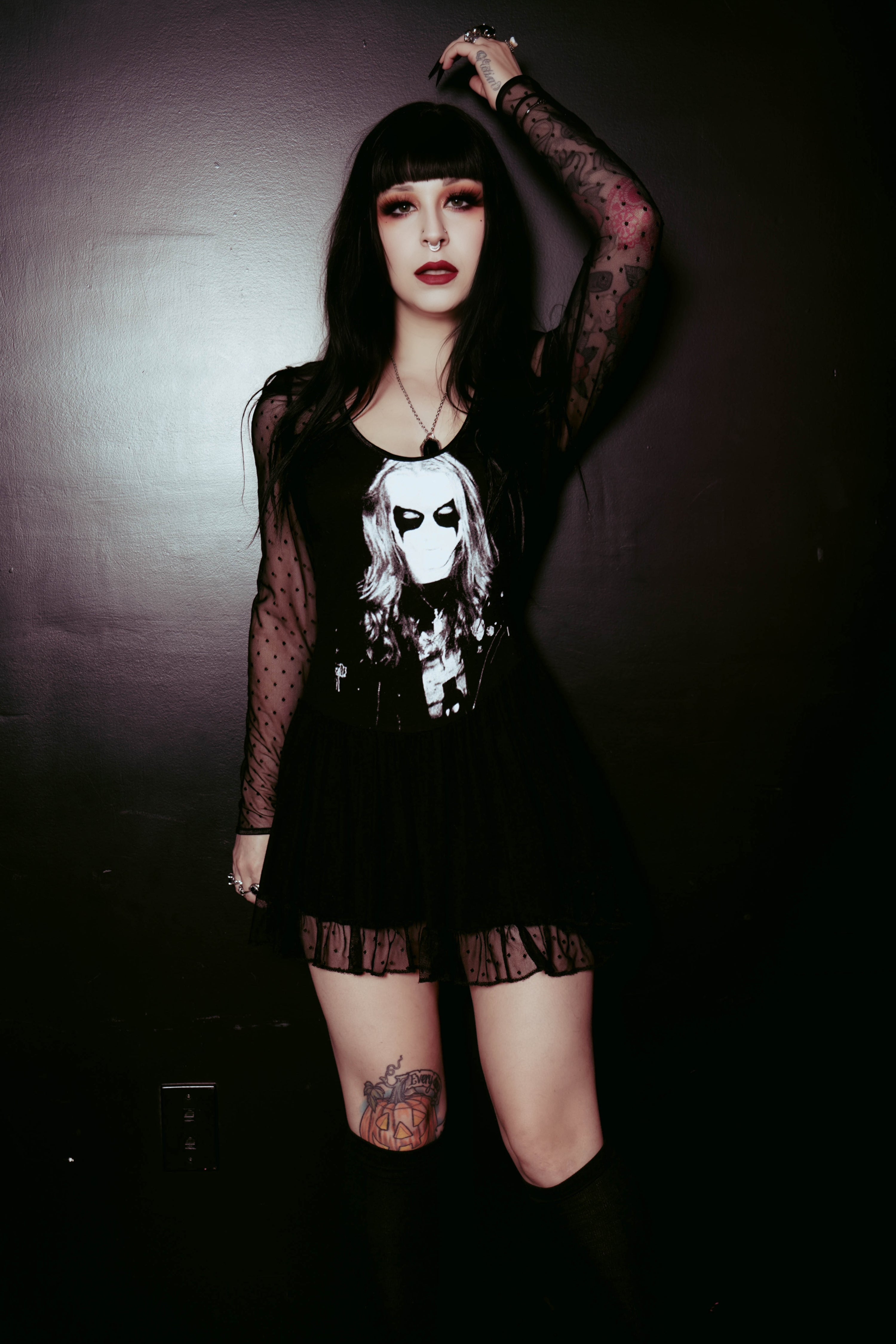 Vera's Eyecandy Dead Ballerina Metal Band Dress