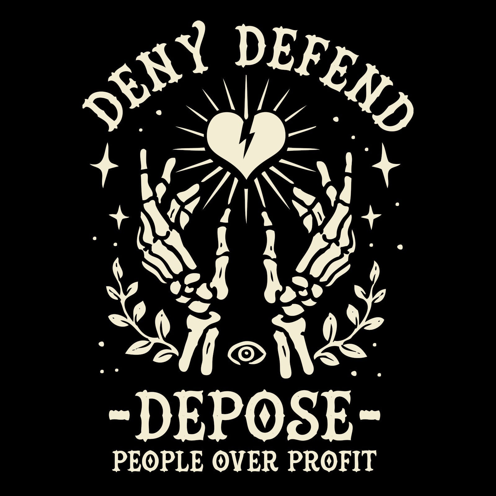 Murder Apparel Deny Defend Depose T-shirt
