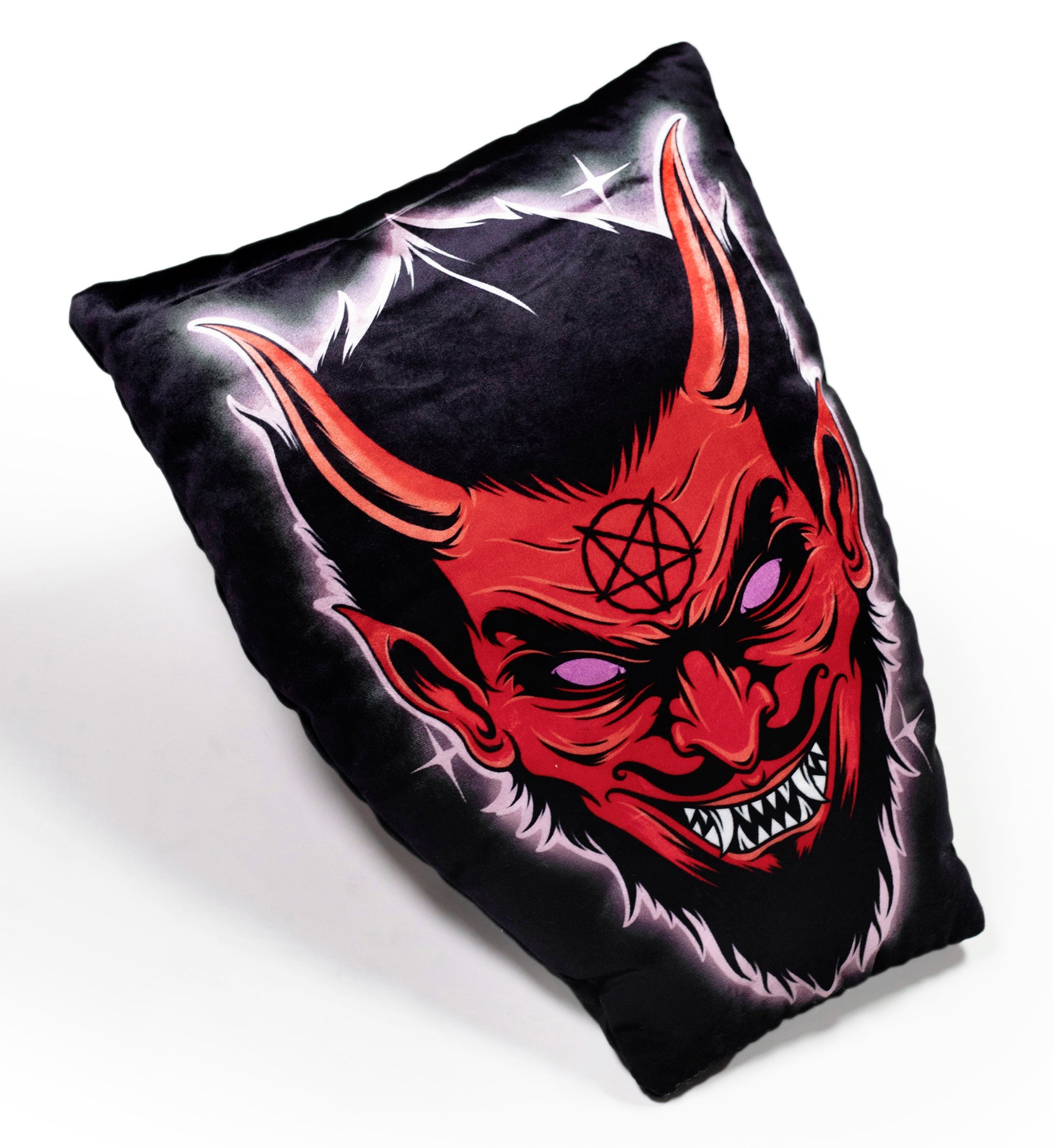 Vera's Eyecandy Devil Velvet Throw Pillow