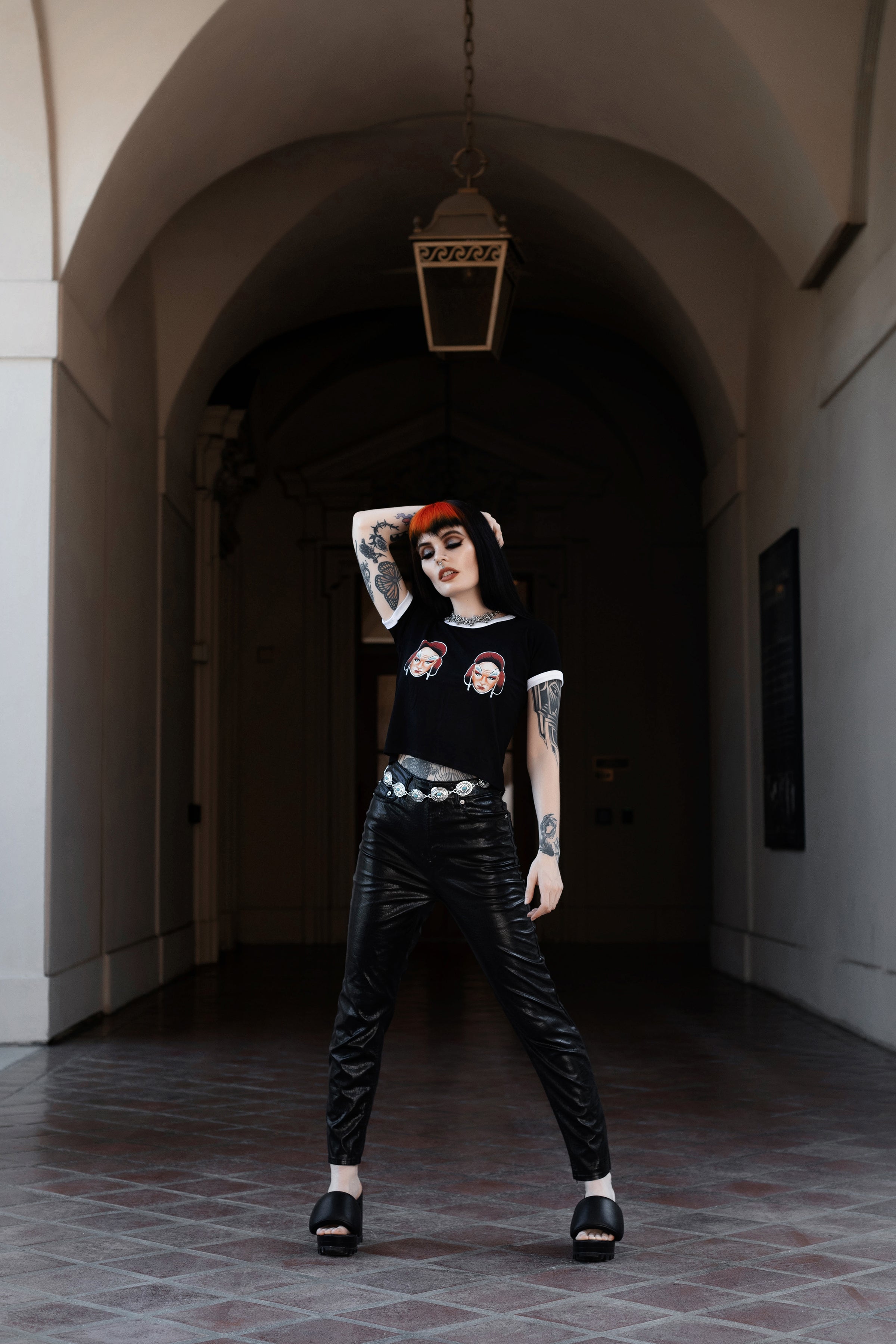 Vera's Eyecandy Divine Boobs Drag Icon Ringer Tee
