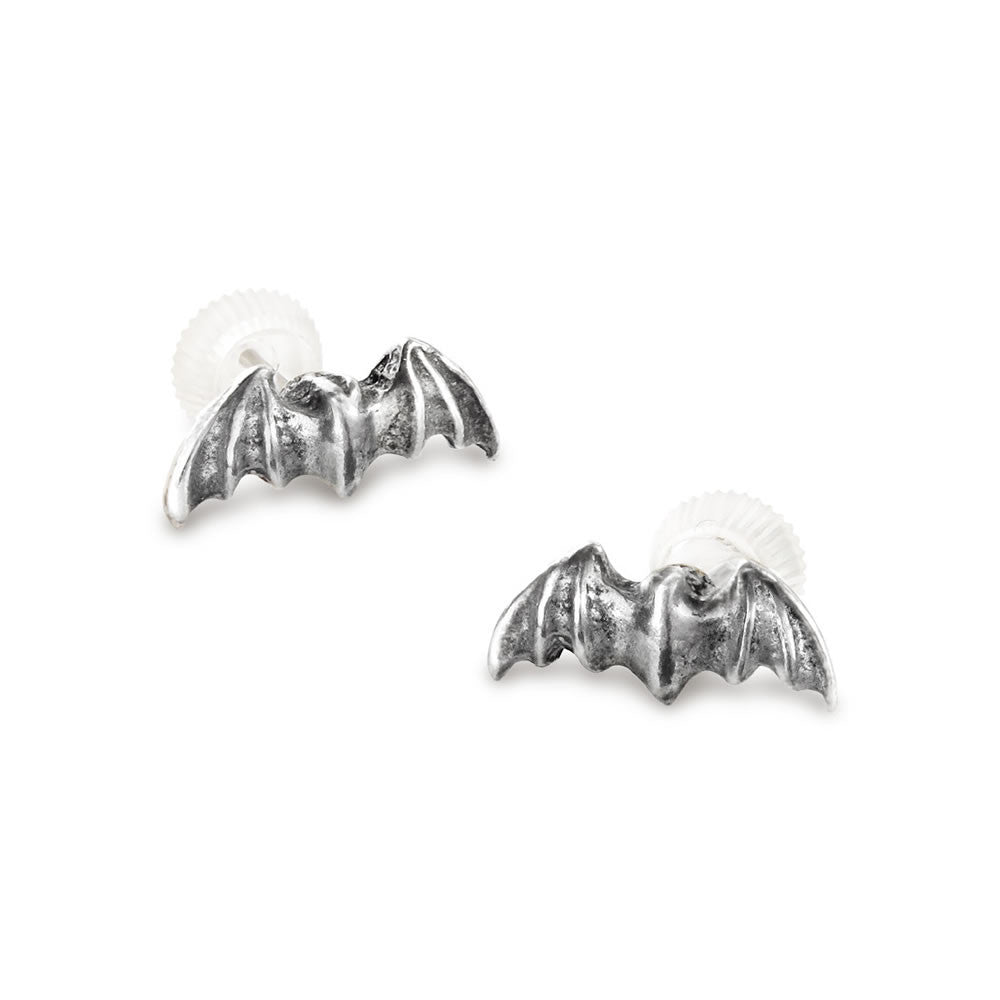 Alchemy Gothic Bat Studs Earrings E186