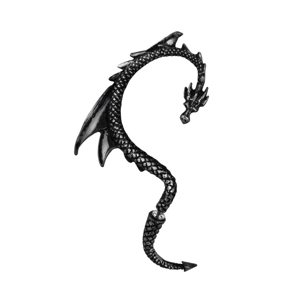 Alchemy Gothic The Dragons Lure LEFT * RIGHT * BLACK * PAIR Ear Wrap E274