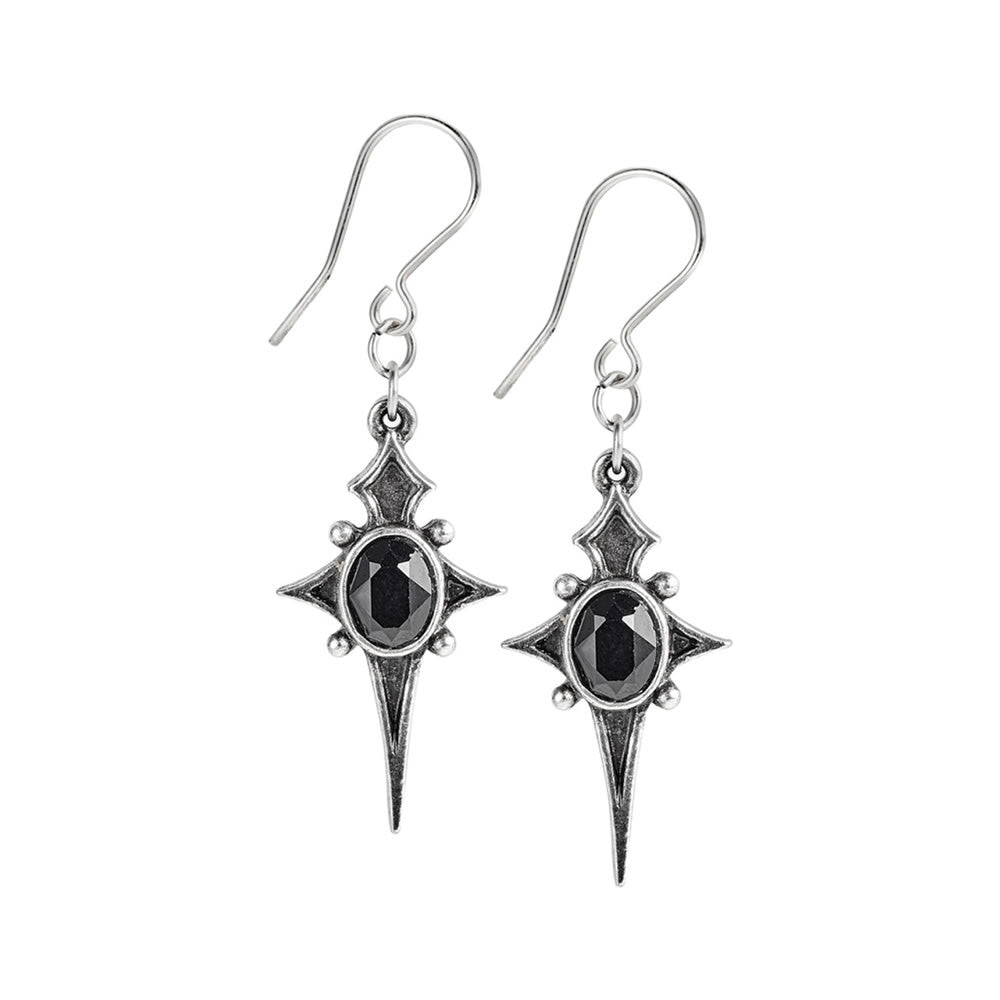 Alchemy Gothic Sterne Leben Cross Earrings E431