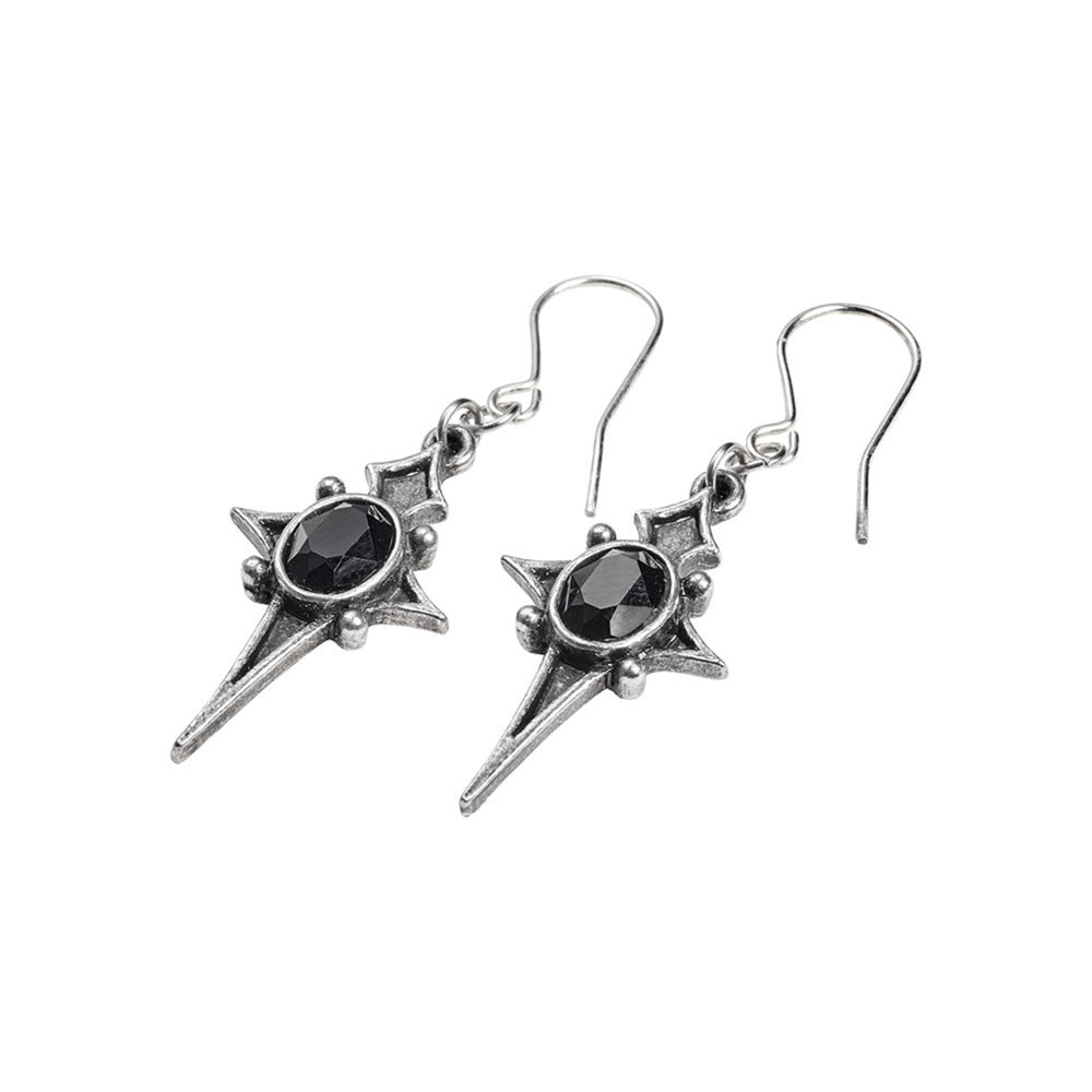 Alchemy Gothic Sterne Leben Cross Earrings E431