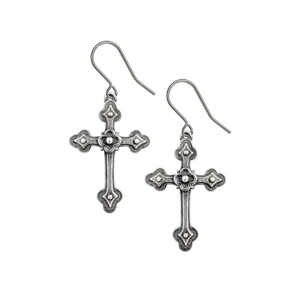Alchemy Gothic Devotion Apostle Cross Earrings E464