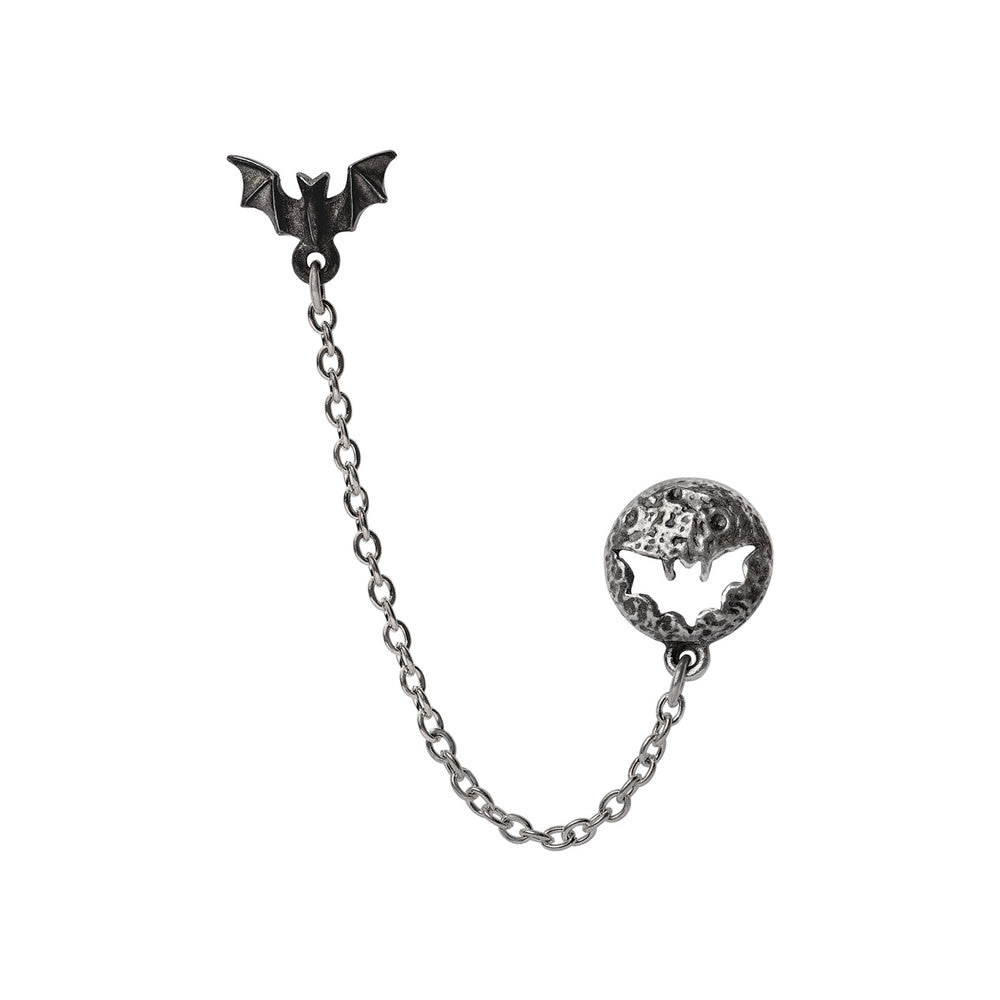 Alchemy Gothic Luna Roost Earring Double Piercing E482