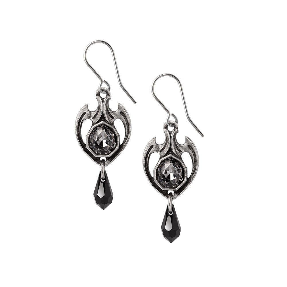 Alchemy Gothic Midnight Memorial Earrings E489